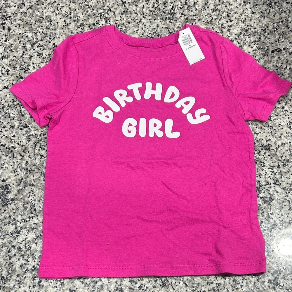 Old Navy- Birthday Girl Pink T-Shirt